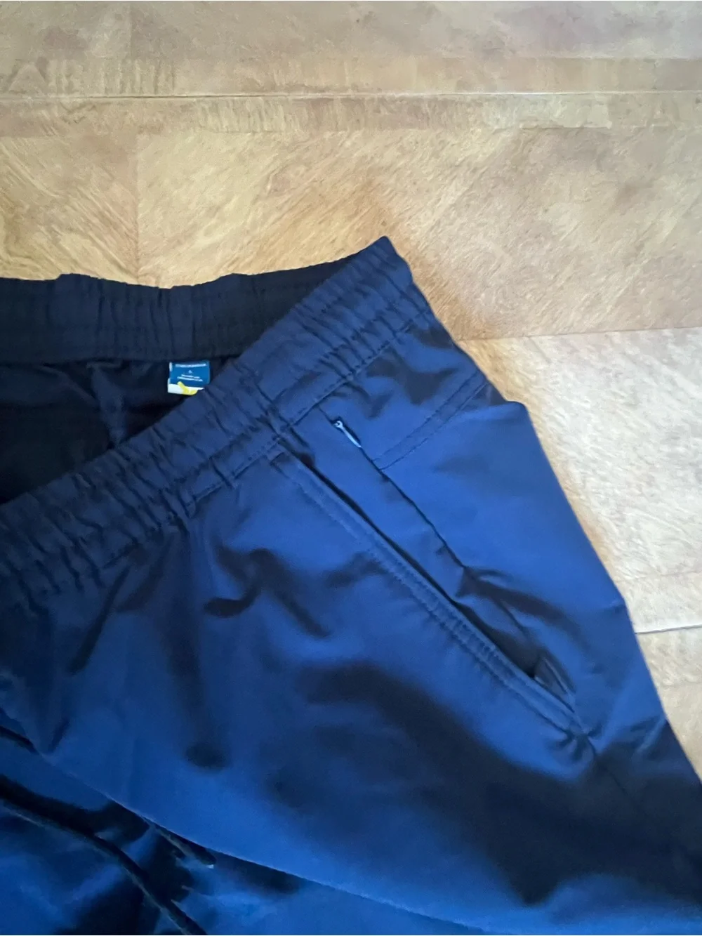 🏃‍♂️💙 Old Navy Navy Blue Jogger Pants Zip Pockets Drawstring Waist Size L